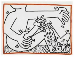 thunderstruck9:  Keith Haring (American, 1958-1990), Untitled, 1984. Sumi ink on paper, 94 x 126 cm. 