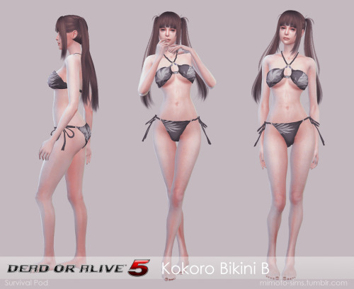 DOA 5 Kokoro Bikini BExtracted and converted from original game “DOA 5” by rolanceDownload