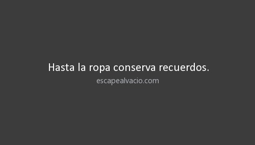Escape al vací­o