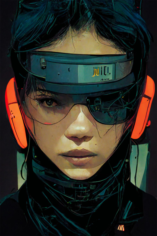 manfrommars2049:Cyberpunk Girls, John Moores