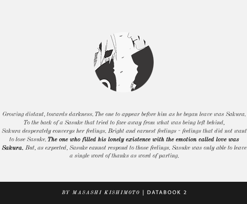 fuckyeahsasusaku:  some quotes by Kishimoto about SasuSaku. 