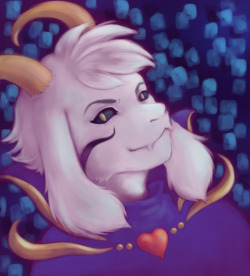 woggydraws:  I feel like all I’ve drawn for the past week is Asriel. I probably would have worked on something else today, but i needed something nice for my icon. 
