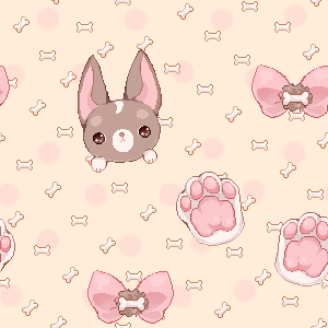 ✧  Pattern inspired on my chihuahua dog ✧  Feel free to use, but please give credit, and link b