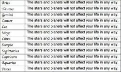 atheismwethinkmore:  Your horoscope for today.