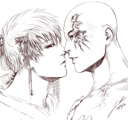 cinensis:  More of that Geisha!Genos and Ronin!Saitama AU ~ 