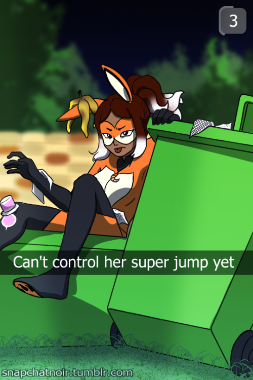 snapchatnoir replied to trickyroo’s Snapchat. “Someone put a bit too much power into her jump. Small