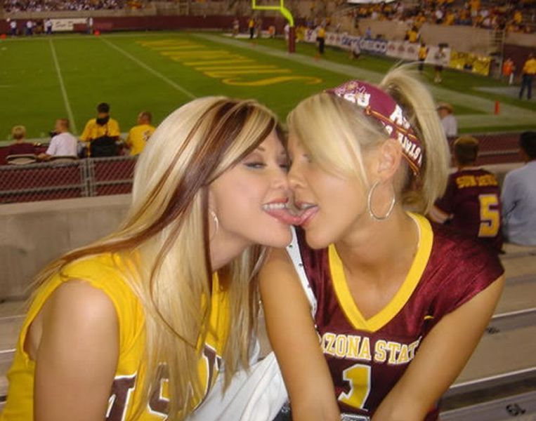 Naughty cheerleaders having sex