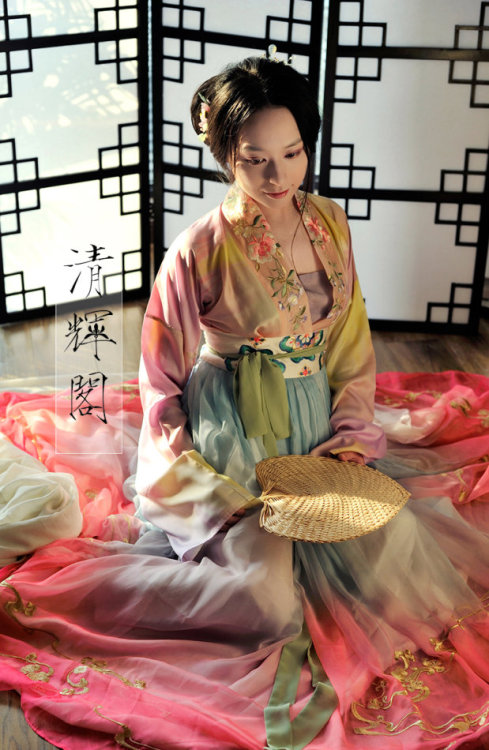 Traditional Chinese clothes, hanfu | 2015 Song dynasty beizi&amp;waist-high ruqun collection by 