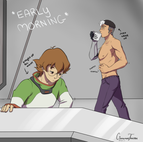 keylimepidge: cinnamontoastensketches: June is knife month aka Pidge just wants a sandwich and Keith