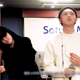hobies:jimin feeling it during namjoon’s solo rehearsal