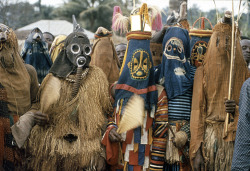 Ukpuru:igbo Mask Dancers Performing During The Onwa Asaa Festival, Ugwuoba Village,