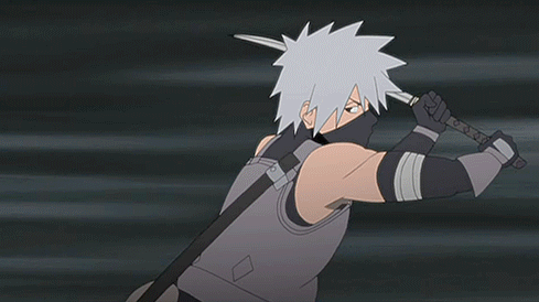 It's Time For More Fighting Gifs And Stills! This Time It's ANBU Teen Kakashi Vs Mist Man (can't Recall