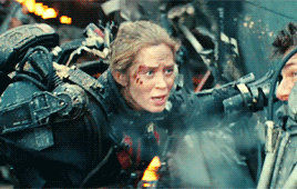 whatelsecanwedonow:Edge of Tomorrow (2014) | Emily Blunt as Rita Vrataski