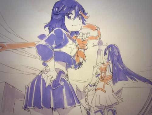 animeslovenija:  Kill la Kill sketches posted by animator Kōtarō Nakamori on twitter. 