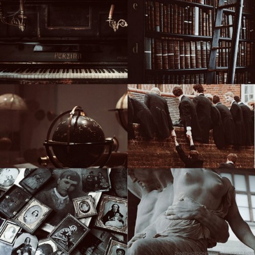 Hogwarts houses as different aesthetics [x] : Ravenclaw: Dark Academia