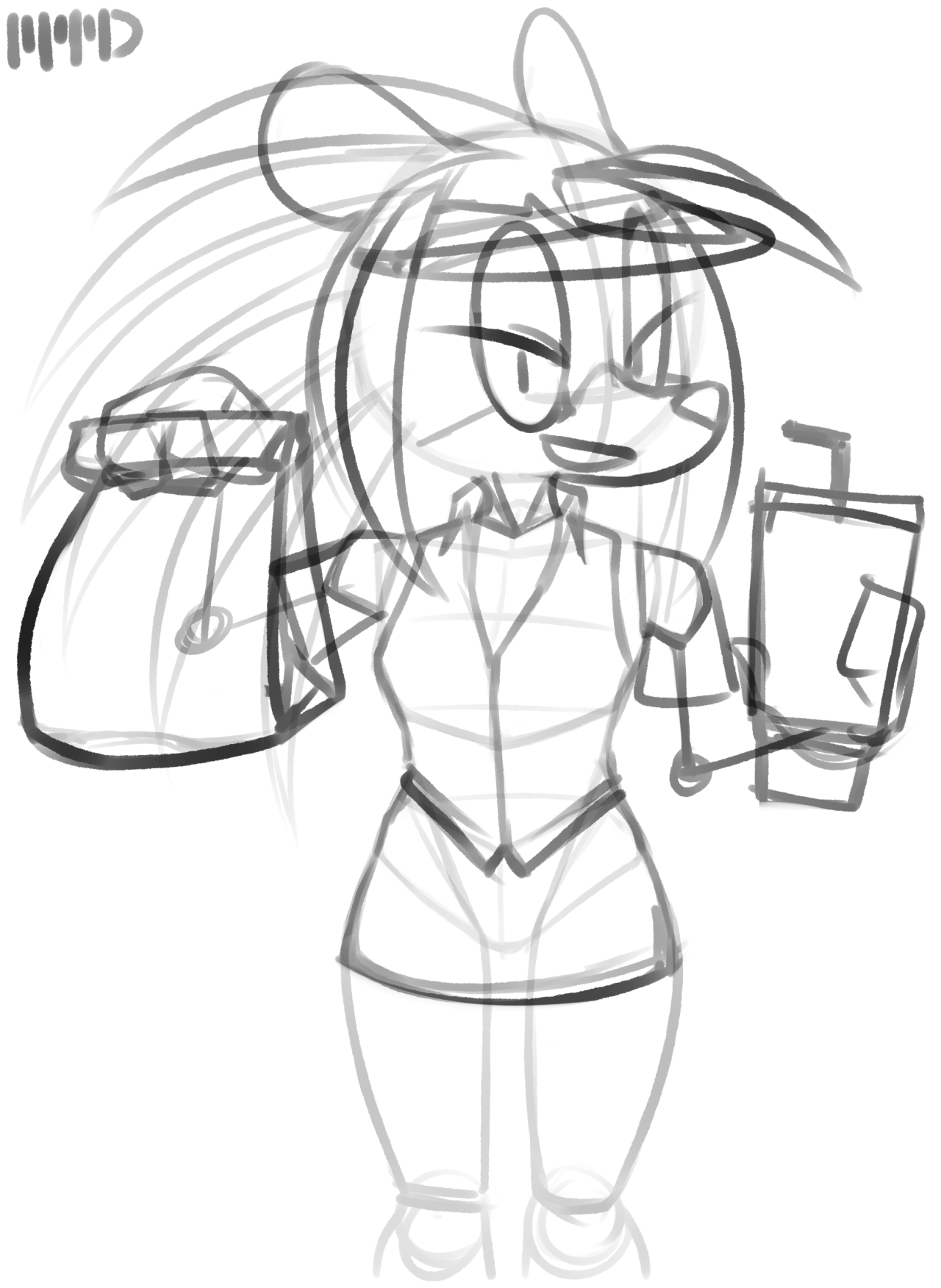 marthedog:    Posting some old sketches that will probably be finished later. Some