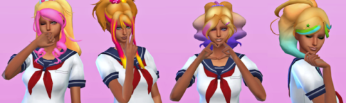 Yandere Simulator to The Sims 4: Bullies’ HairThis set contains the hairstyles of Musume&rsquo