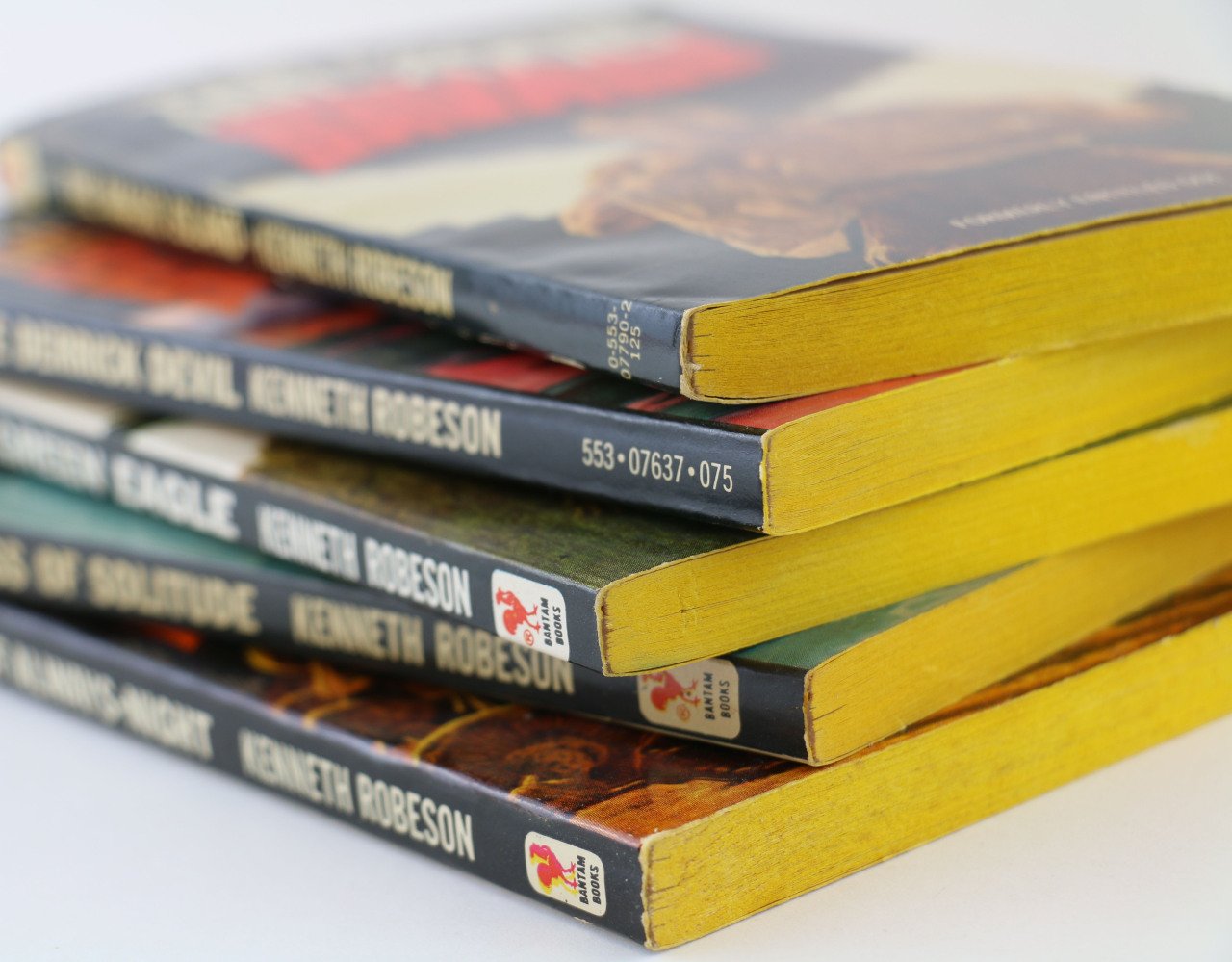 hevelincollection:  Here are some paperbacks from the iconic Bantam Books edition