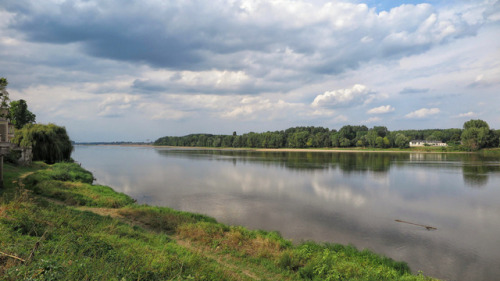 ambermaitrejean: Confluence of the Vienne and Loire rivers. Candes-Saint-Martin. France. Photos by A