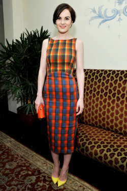 harpersbazaar:  Best Dressed: Michelle Dockery in Altuzarra Photo credit: Getty Images   Really?  Best dressed?  I totally have crush on her, but the crazy color/pattern clashing in that outfit makes my eyes hurt.  Plus those shoes&hellip; And whose idea