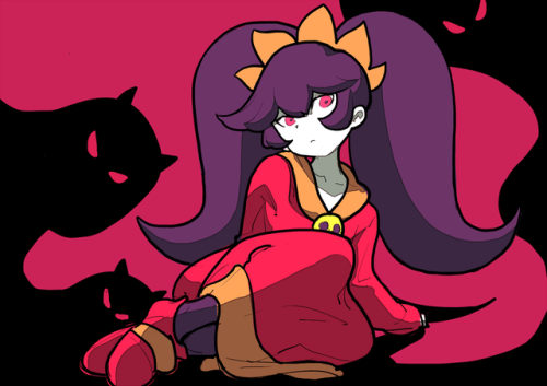 onirsrakugaki:    Who’s that girl next door living in the haunted mansion?  