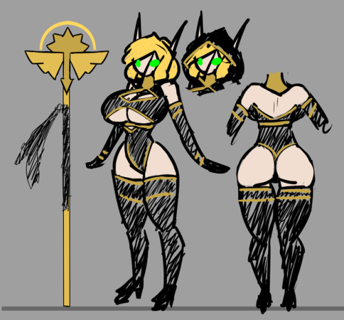 limebreaker: Stream Comm. Elf outfit design. Praise thong leotards.