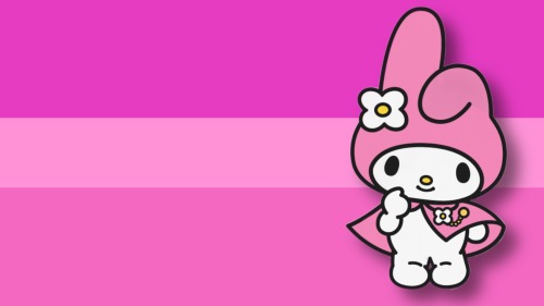 My Melody Themed Bi Flag!