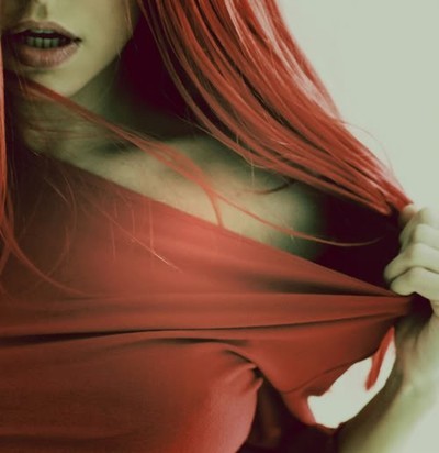a-littlereddevil:  Kiss…bite me here. 