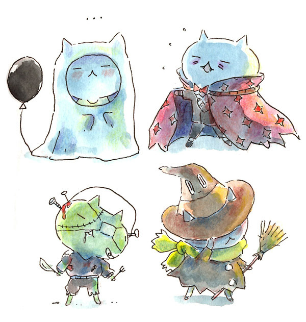 catneep:  Some Kitteh drawings!! can’t really say it was for inktober tho.. 