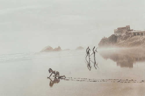 kafkasapartment: Ocean Beach, San Francisco, 1977. Danuta Otfinowski. Toned gelatin silver