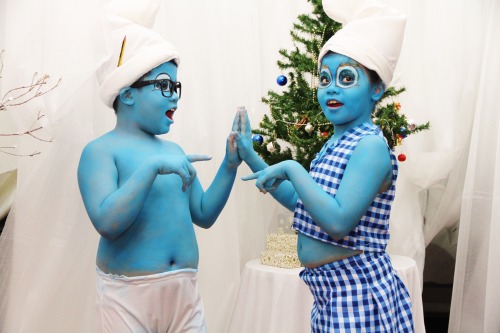 A Smurfy Christmas by Ivy’s Make Up and Beauty Academy