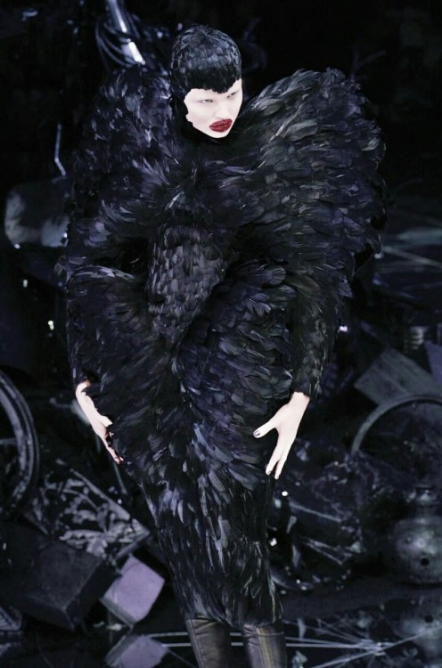 hautedeath:  Magdalena Frackowiak during Alexander McQueen fw 09