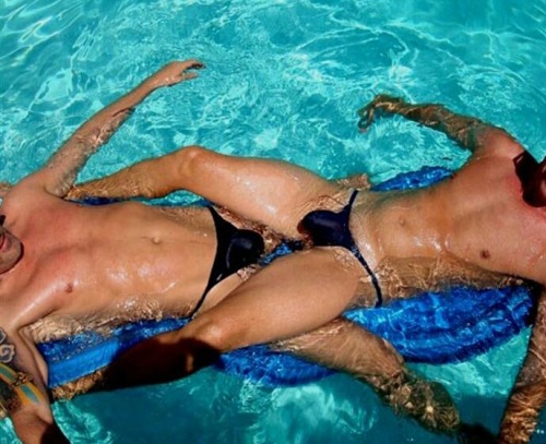 thong-jock:  2 for Tuesday.  Me on the left. 