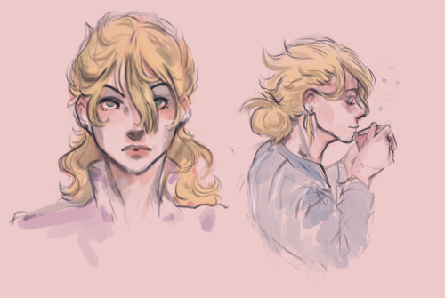 JoJo sketches featuring me philosophying about Giorno’s hair