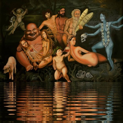 Tslil Tsemet — The Orgy  (oil on canvas, 2011)