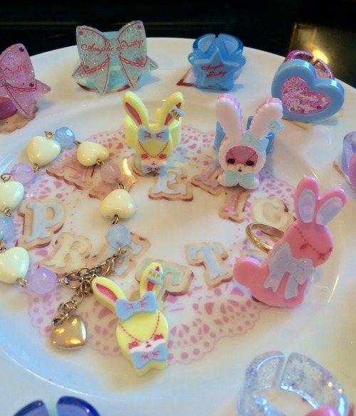 My Angelic Pretty ring collection. Selling everything. Rings are $20 each, except the Creamy Miami r