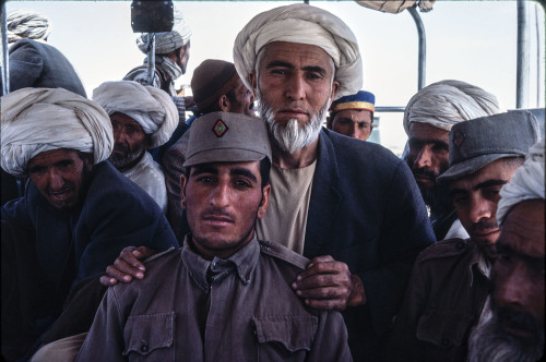 Afghanistan in the summer of 1978.  This was shot during a dusty back-of-a-pickup truck journey from