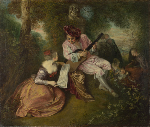 The Love Song, Antoine Watteau, ca. 1717Happy Valentine’s Day!