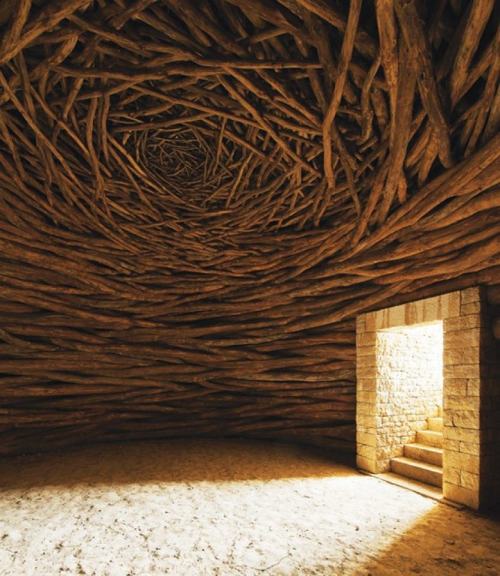 courier5: andy goldsworthy, wood room