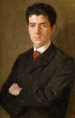 John Currie (English, c. 1884-1914), Self-portrait, 1905. Oil on canvas, 73 x 48.5 cm. The Potteries Museum and Art Gallery, Stoke-on-Trent.    