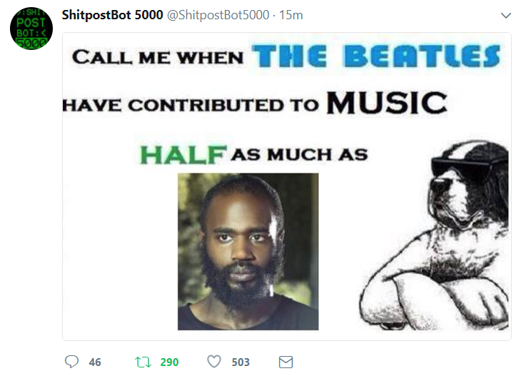 Will occasionally post non-Death Grips content
