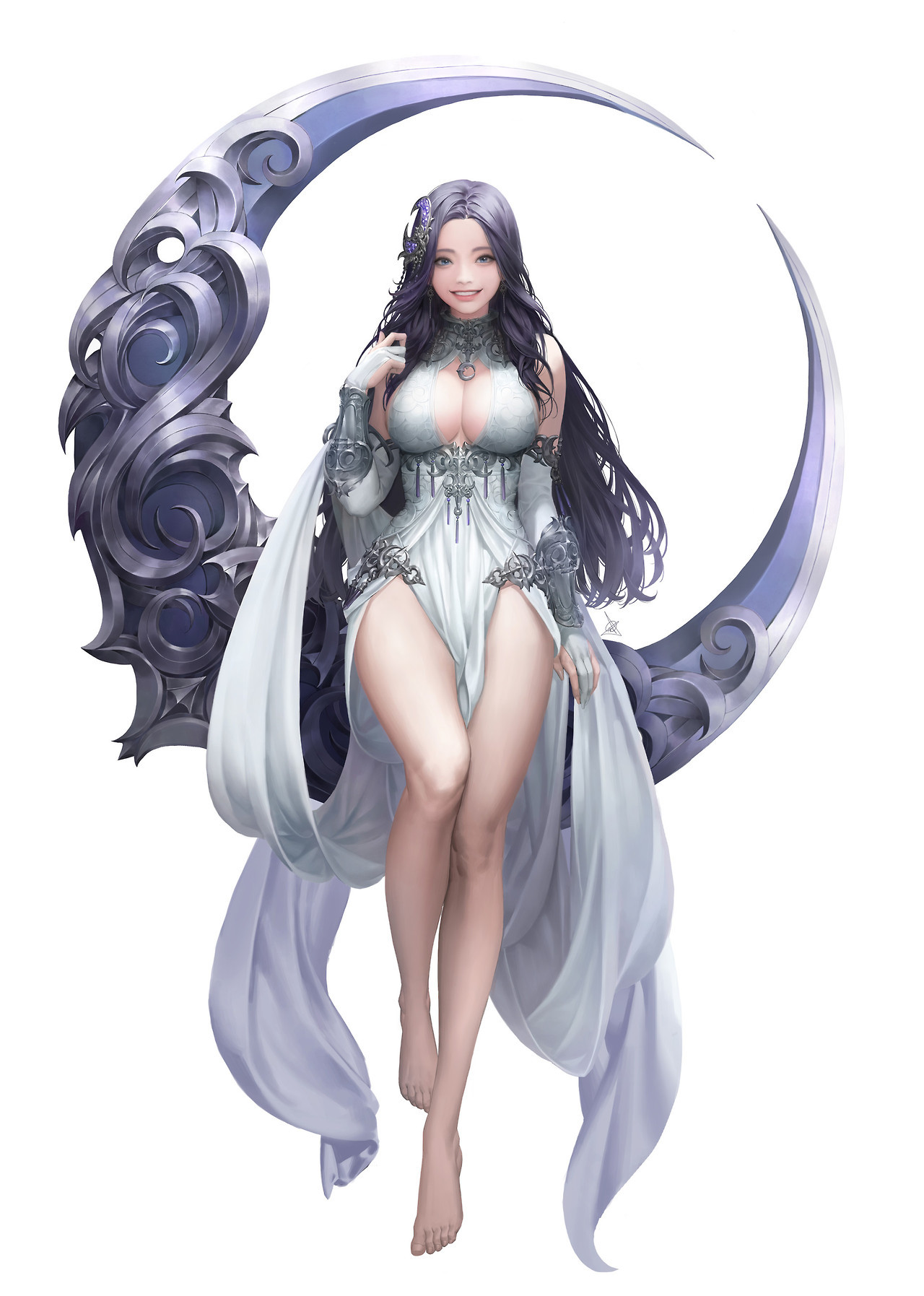 The amazing digital art — Moon Goddess by Daeho Cha