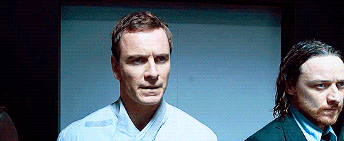 fuckyeahcherik:  synekdokee:  xavierstea: No!  Oh my god this is like Charles was so traumatised by the first time Erik deflected bullets around him that just seeing a gun makes him go ERIK NO GDU!!!! Erik just standing there like “I wasn’t even doing