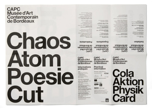 Identity and printed matter for the 2009 exhibition of Austrian artist Heimo Zobernig at CAPC, the M