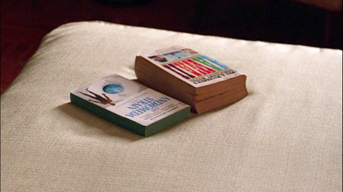 The Andromeda Strain by Michael Crichton & Hawaii by James Michener in Mad Men 7x13 (The milk an