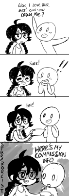 busket:  thereallightsabovearbys:  starexorcist:  Dont ask artists for free art you scrubs  How to waste your talent while losing your friends all at once because all you care about is money: A tumblr guide on how to be a cunt to those who admire you.