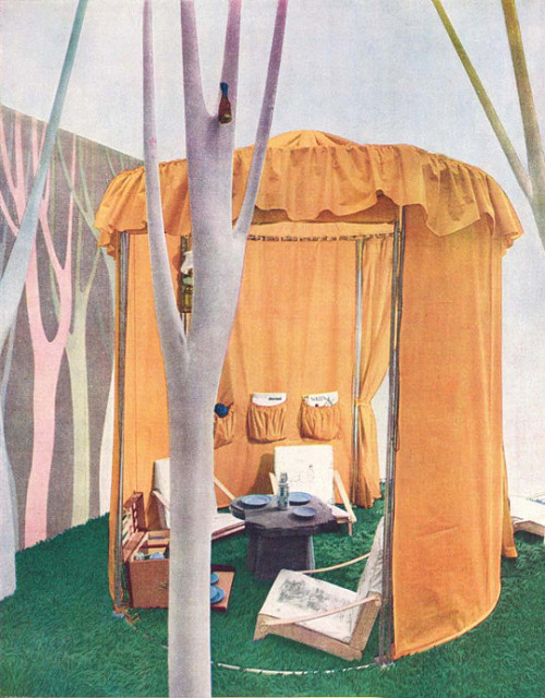 Marco Zanuso, Exhibition tent &ldquo;The Journal&rdquo; for fabric manufacturer Fede Cheti, IX Trien