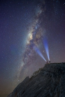 0rient-express:  Natural Mountains and stars sky at night | by Joseph Chen.