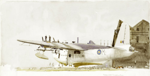 NORMAN WILKINSONAirplane SketchWatercolor553 x 384 mm