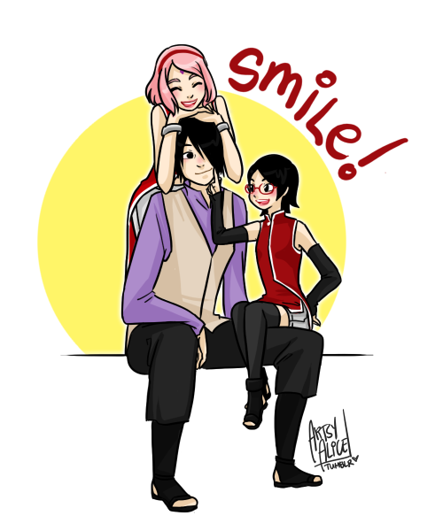 artsy-alice:  Smile, Papa!Smiling Papa Sauce is my weakness. Which means I loved the Boruto movie because it has smiling and caring Papa Sauce all over.